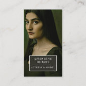 Carte De Visite Moody Actress Model Photo (Devant)