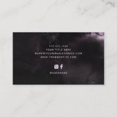 Carte De Visite Moody Black et Purple | Etanche foncée (Dos)