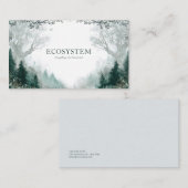 Carte De Visite Moody et Mystical Enchanted Forest (Devant / Derrière)