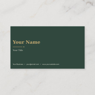 Carte de visite Moody Gold