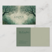 Carte De Visite Moody Winter Forest Romance gothique (Devant / Derrière)