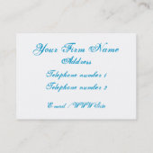 Carte de visite Moon Blue Sky (Dos)