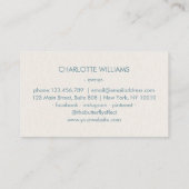 Carte De Visite Moon Crystal Energy Healer (Dos)