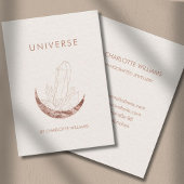 Carte De Visite Moon Crystal Energy Healer Business Card