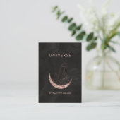 Carte De Visite Moon Crystal Energy Healer Business Card (Debout devant)