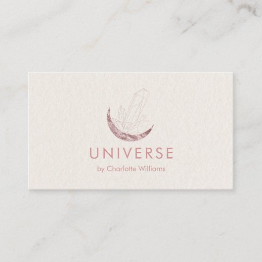 Carte De Visite Moon Crystal Energy Healer QR-Code (Devant)