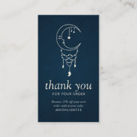 Moon Dreamcatcher Marine Blue Business Merci
