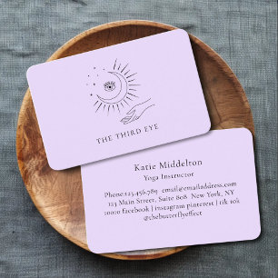 Carte De Visite Moon Eye Yoga Reiki Bien-être 