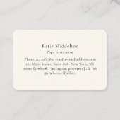 Carte De Visite Moon Eye Yoga Reiki Wellness  (Dos)