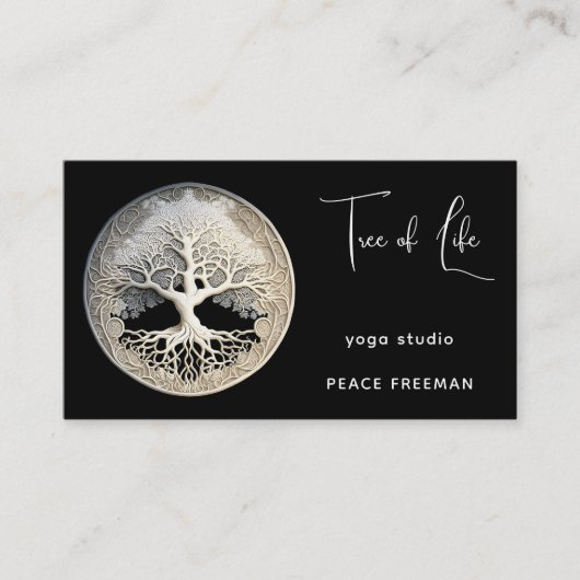 Carte De Visite Moonlight Remembered | Arbre de Vie (Devant)