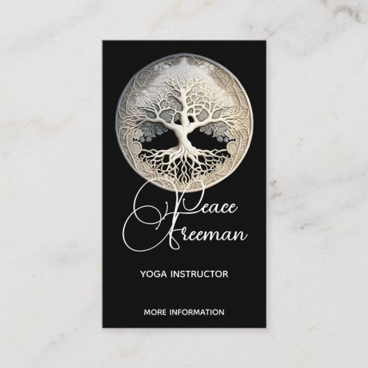 Carte De Visite Moonlight Remembered | Arbre de Vie (Devant)