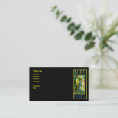 CARTE DE VISITE MOONSHINE BLEU INDICA (Debout devant)