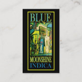 CARTE DE VISITE MOONSHINE BLEU INDICA (Dos)