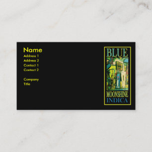 CARTE DE VISITE MOONSHINE BLEU INDICA