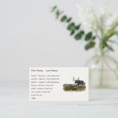 Carte De Visite Moose Deer (Moose - Alces alces) par Audubon (Debout devant)