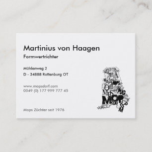 Carte De Visite Mops