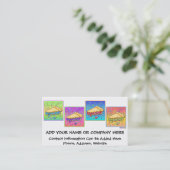 Carte de visite - morceau d'art de bruit de tarte (Debout devant)