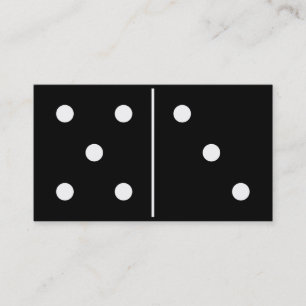 Carte De Visite Morceau de jeu de dominos