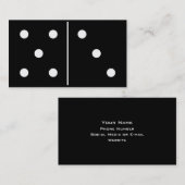 Carte De Visite Morceau de jeu de dominos (Devant / Derrière)