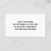 Carte De Visite Morceaux d'échecs à bord (Dos)