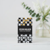 Carte De Visite Morceaux d'échecs à bord | Jeu de plateau (Debout devant)