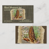 Carte De Visite Morel Mushroom (Devant / Derrière)