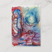 Carte De Visite MORGANA ET DRAGON DU LAC blanc violet bleu rouge (Dos)