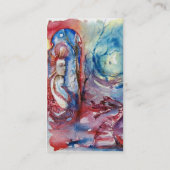 Carte De Visite MORGANA ET DRAGON DU LAC, FLEUVES Florales (Dos)