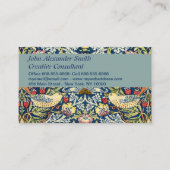 Carte De Visite Morris - Framboise Voleur d'oiseaux et de fleurs (Devant)