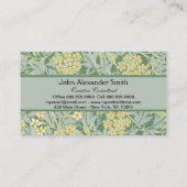 Carte De Visite Morris Vine & Jasmine Jardin Fleur Classique (Dos)
