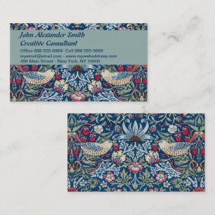 Carte De Visite Morris - Vintage fraise Thief motif floral