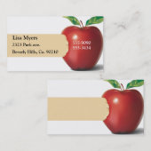 Carte De Visite Morsure d'Apple (Devant / Derrière)
