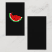 Carte De Visite Morsure de graine de melon de fruit de pastèque (Devant / Derrière)