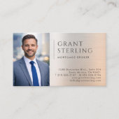 Carte De Visite Mortgage Broker Photo Metallic (Devant)