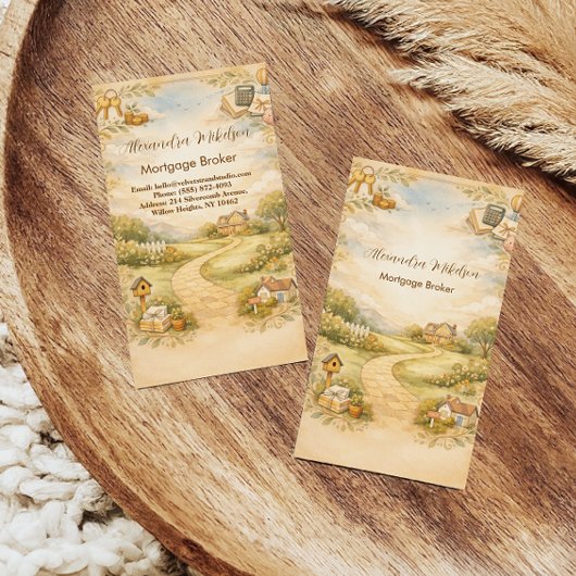 Carte De Visite Mortgage Broker Professional Branding