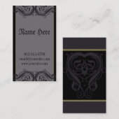 Carte De Visite Morticia (Devant / Derrière)