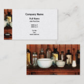 Carte De Visite Mortier de Wity de Cabinet et pilons - platine (Devant / Derrière)