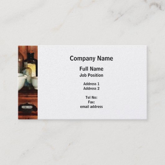 Carte De Visite Mortier de Wity de Cabinet et pilons - platine (Devant)