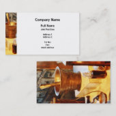 Carte De Visite Mortier et pilon en laiton (Devant / Derrière)