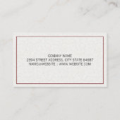 Carte De Visite Mortier et pilon | Icône Laisser Rx (Dos)