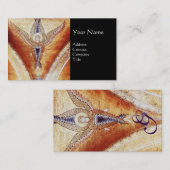Carte De Visite MOSAIC ANGEL MONOGRAS Noir (Devant / Derrière)