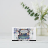 Carte De Visite *~* Mosaic Enlèvement de neige Camion de neige AP7 (Debout devant)