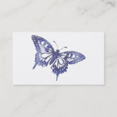 Carte De Visite Mosaïque assez bleue de papillon de machaon (Dos)