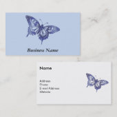 Carte De Visite Mosaïque assez bleue de papillon de machaon (Devant / Derrière)
