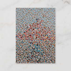 Carte De Visite Mosaïque Azur Flow Motif Abstrait Texturé