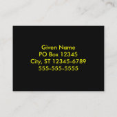 Carte De Visite Mosaïque de cercles rose à jaune (Dos)