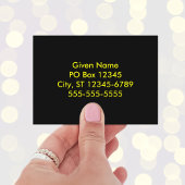 Carte De Visite Mosaïque de cercles rose à jaune