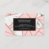 Carte De Visite Mosaïque de marbre (Dos)