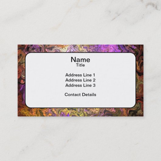 Carte De Visite Mosaïque en verre souillé (Devant)