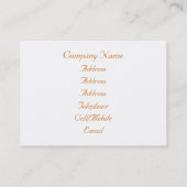 CARTE DE VISITE MOSAÏQUE FOX (Dos)